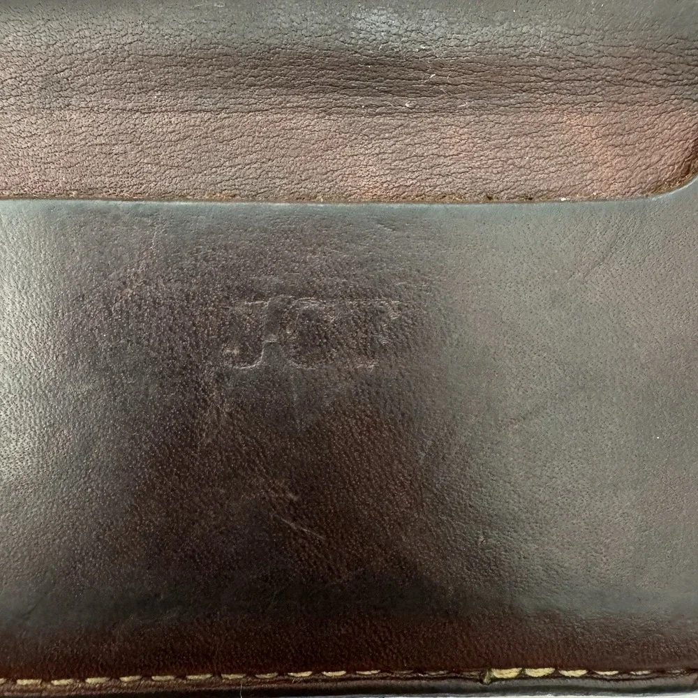 Holtz Leather Co Wallet Money Clip Brown Leather‎ Minimalist Bifold USA